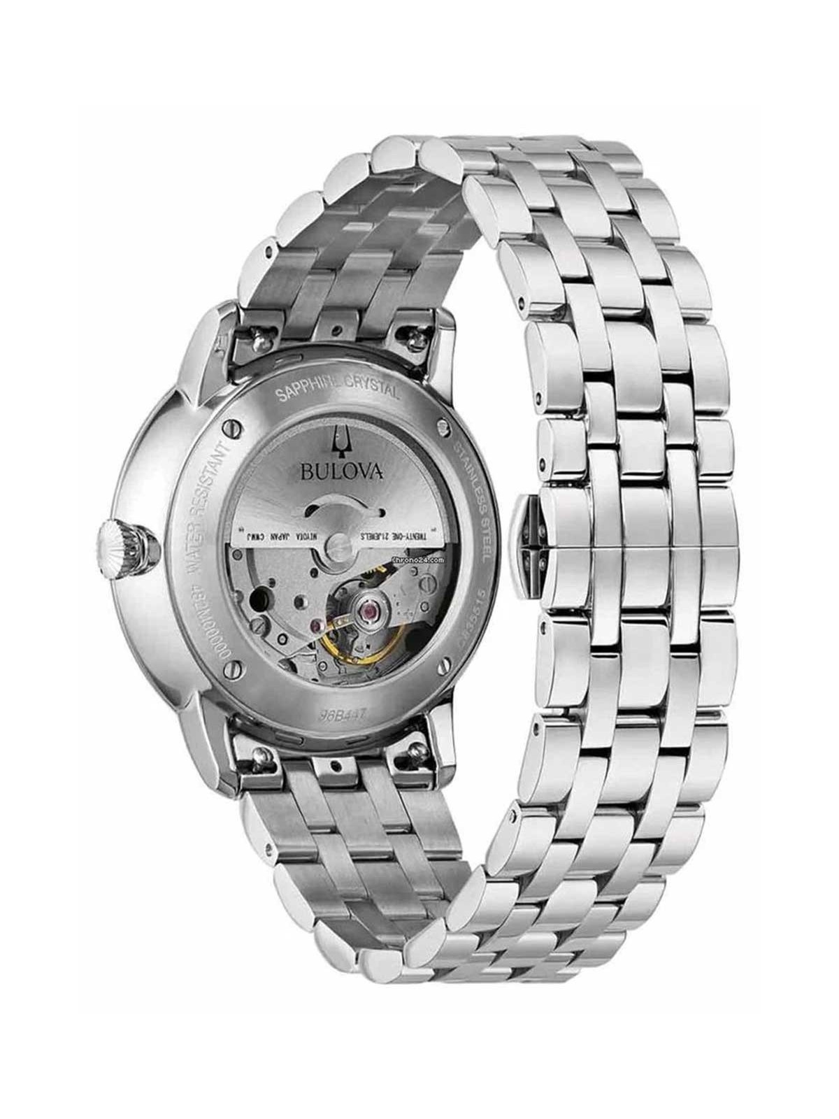 orologio uomo Bulova 96B447 Mens Watch Hudson Automatic 39mm 3ATM