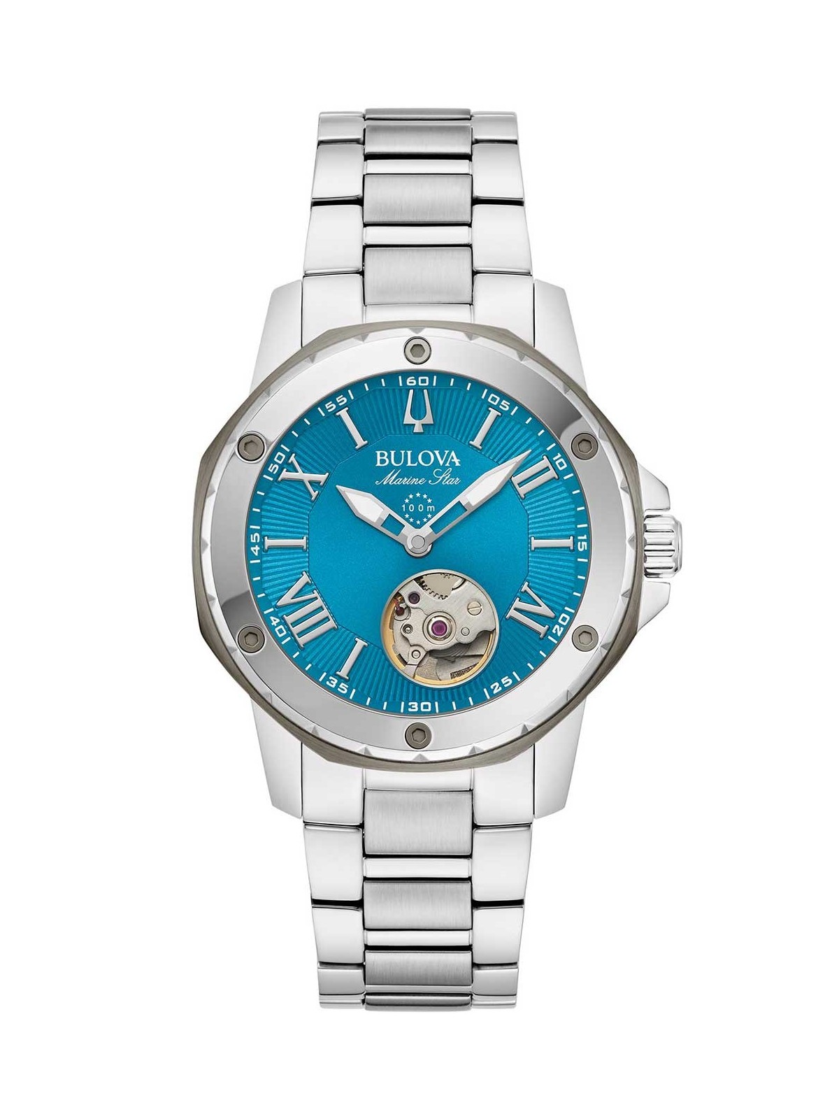 orologio donna Bulova 98L317 Ladies Watch Marine Star Automatic 35mm 10ATM