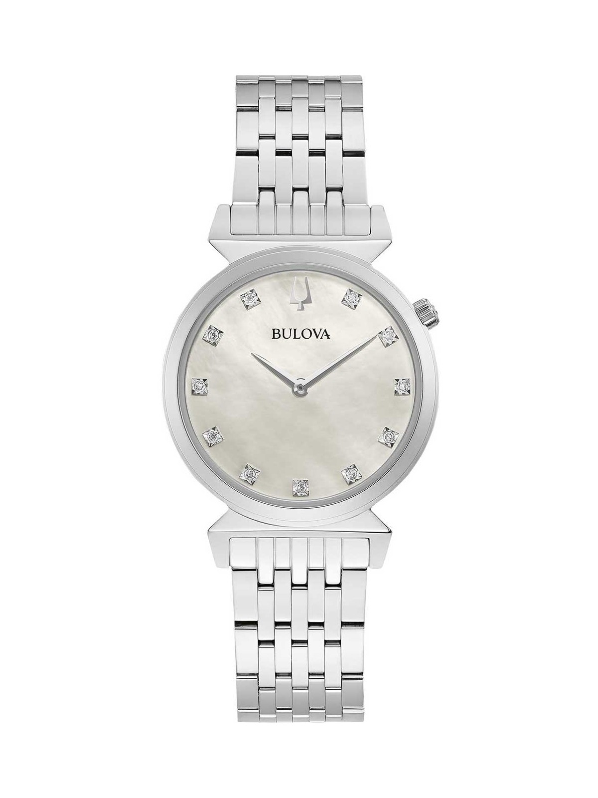 orologio donna Bulova 96P216 Ladies Watch Regatta 11 Diamonds 30mm 3ATM