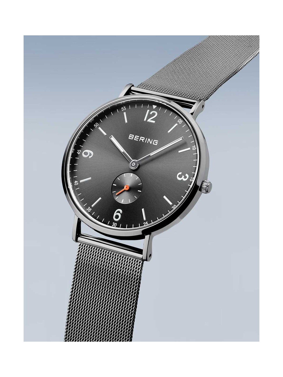 orologio uomo Bering 14040-377 Mens Watch Classic Small Second 40mm 3ATM