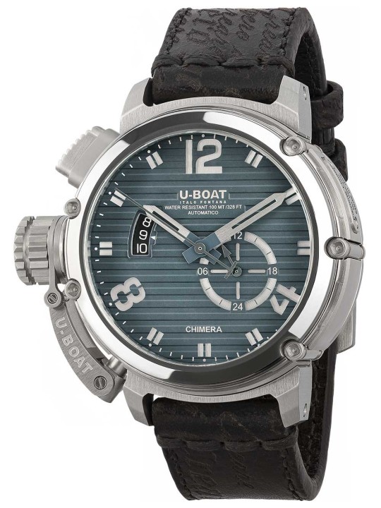 orologio uomo U-Boat 9602 Mens Watch Chimera 46mm SS blue Automatic 10ATM