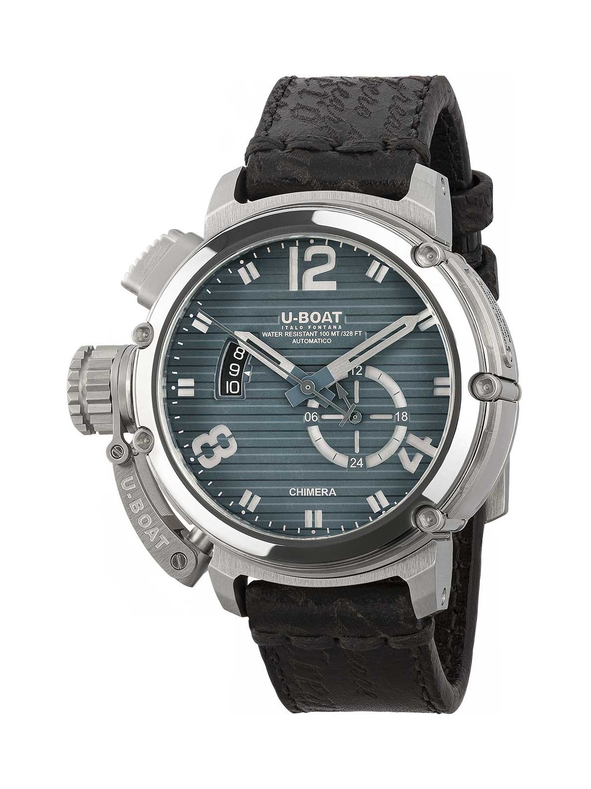 orologio uomo U-Boat 9602 Mens Watch Chimera 46mm SS blue Automatic 10ATM