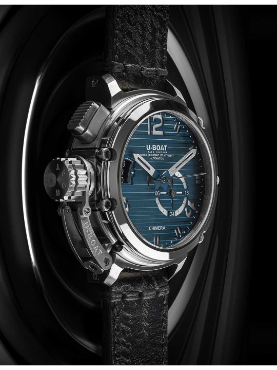 orologio uomo U-Boat 9602 Mens Watch Chimera 46mm SS blue Automatic 10ATM