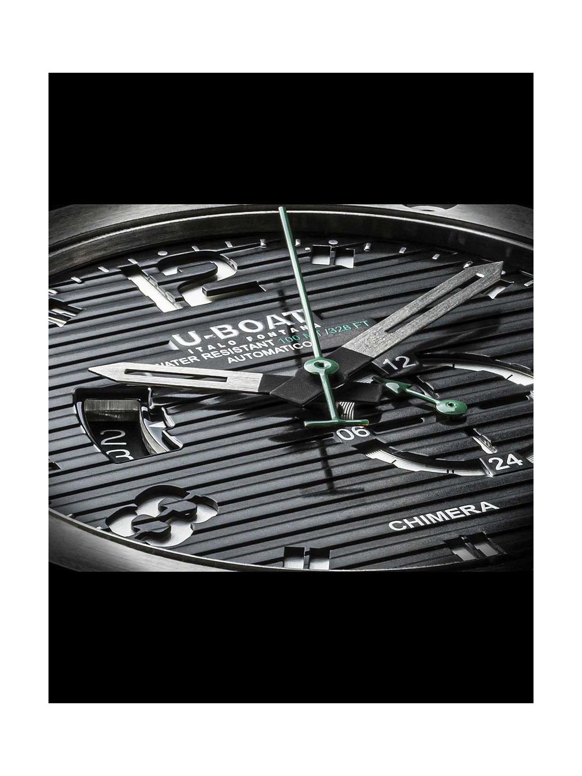 orologio uomo U-Boat 9605 Mens Watch Chimera 46mm SS black Automatic 10ATM