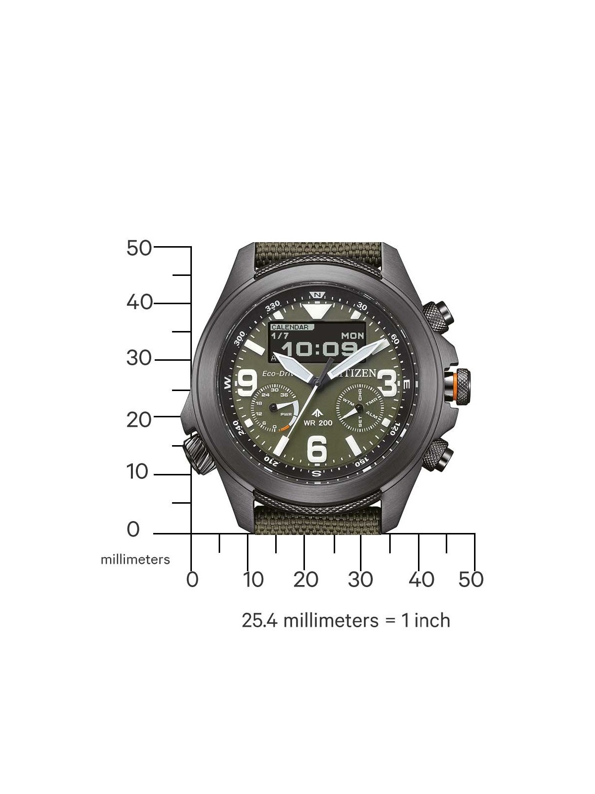 orologio uomo Citizen JV1005-02W Mens Watch Promaster 35th Anniversary Eco-Drive Combination 44mm 20ATM
