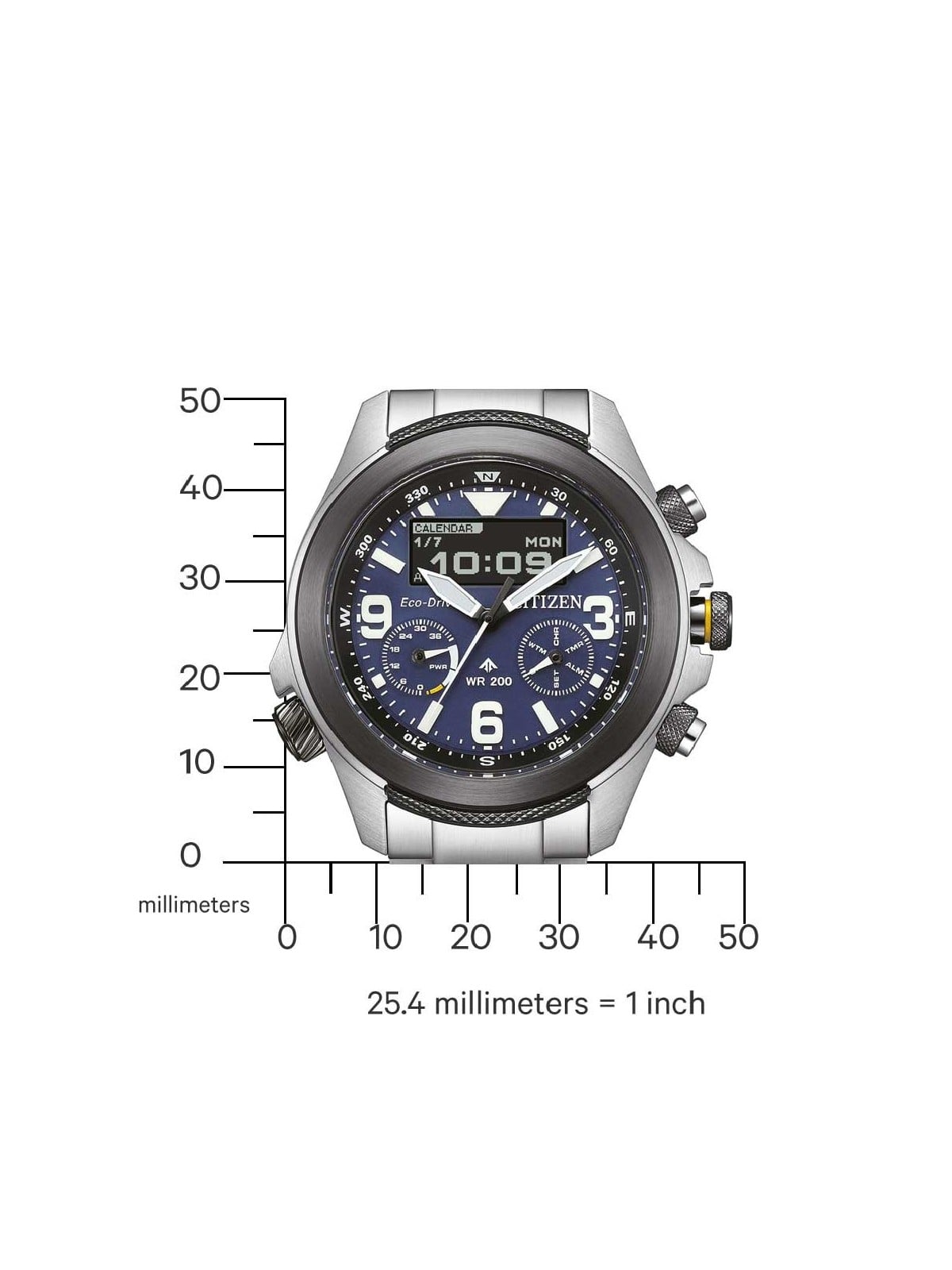 orologio uomo Citizen JV1006-51L Mens Watch Promaster 35th Anniversary Eco-Drive Combination 44mm 20ATM