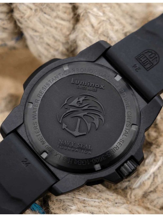 orologio uomo Luminox XS.3601.BO.NSF Mens Watch Navy Seal 45mm 20ATM