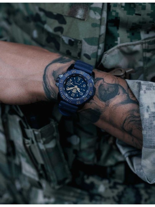 orologio uomo Luminox XS.3255.CB.NSF Mens Watch Navy Seal Back to the Blue 45mm 20ATM