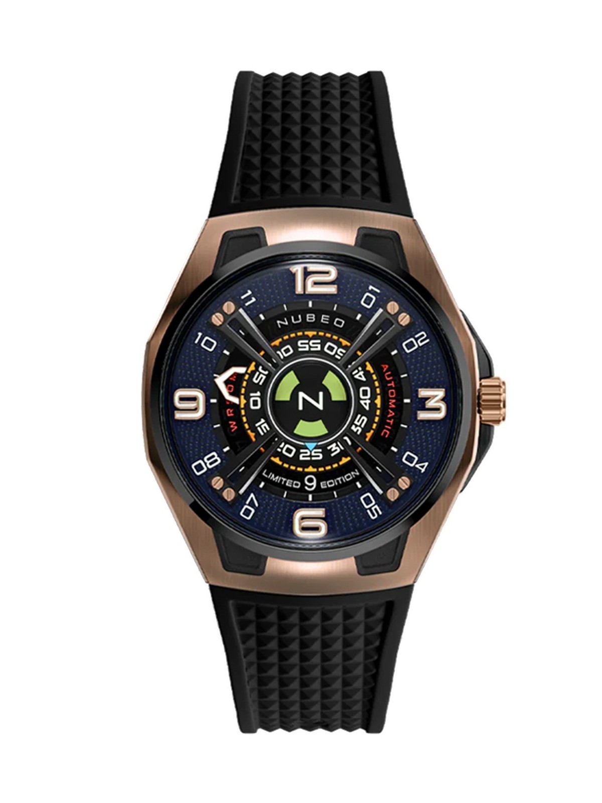orologio uomo Nubeo NB-6094-01 Mens Watch OAO Automatic Limited Edition 44mm 5ATM