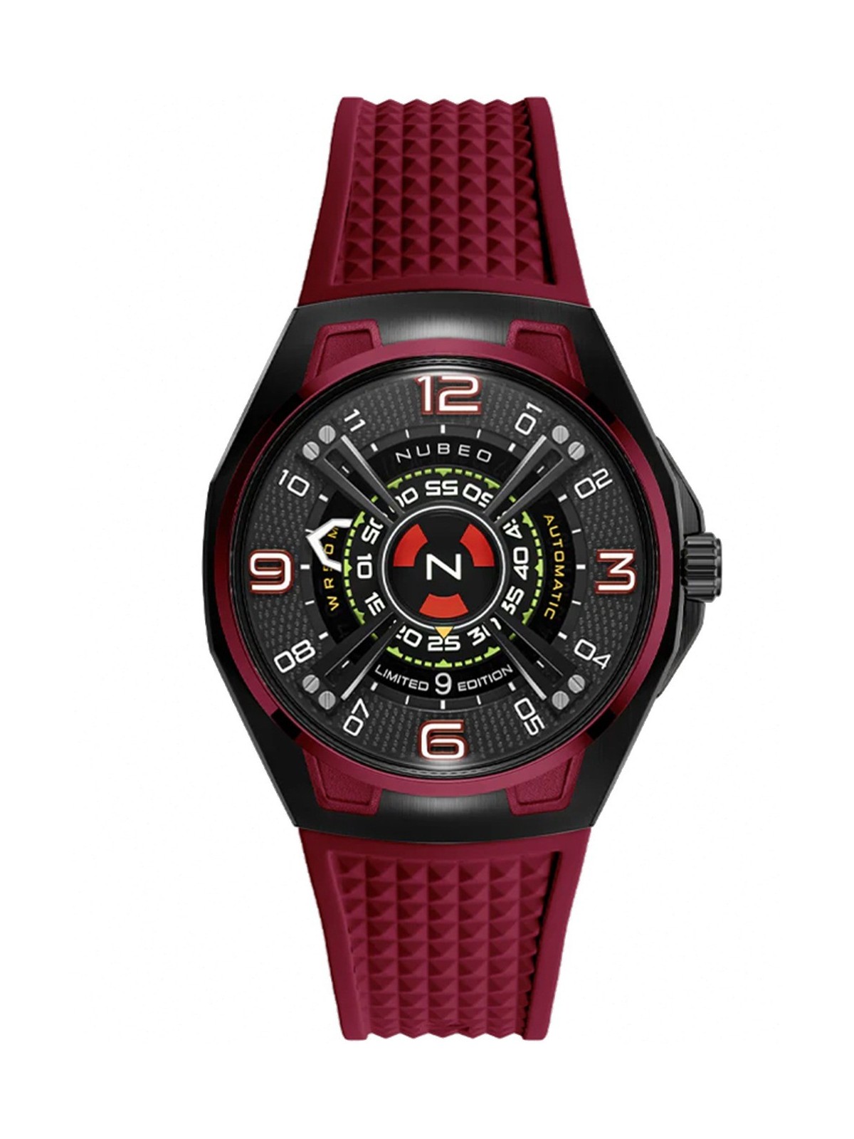 orologio uomo Nubeo NB-6094-02 Mens Watch OAO Automatic Limited Edition 44mm 5ATM