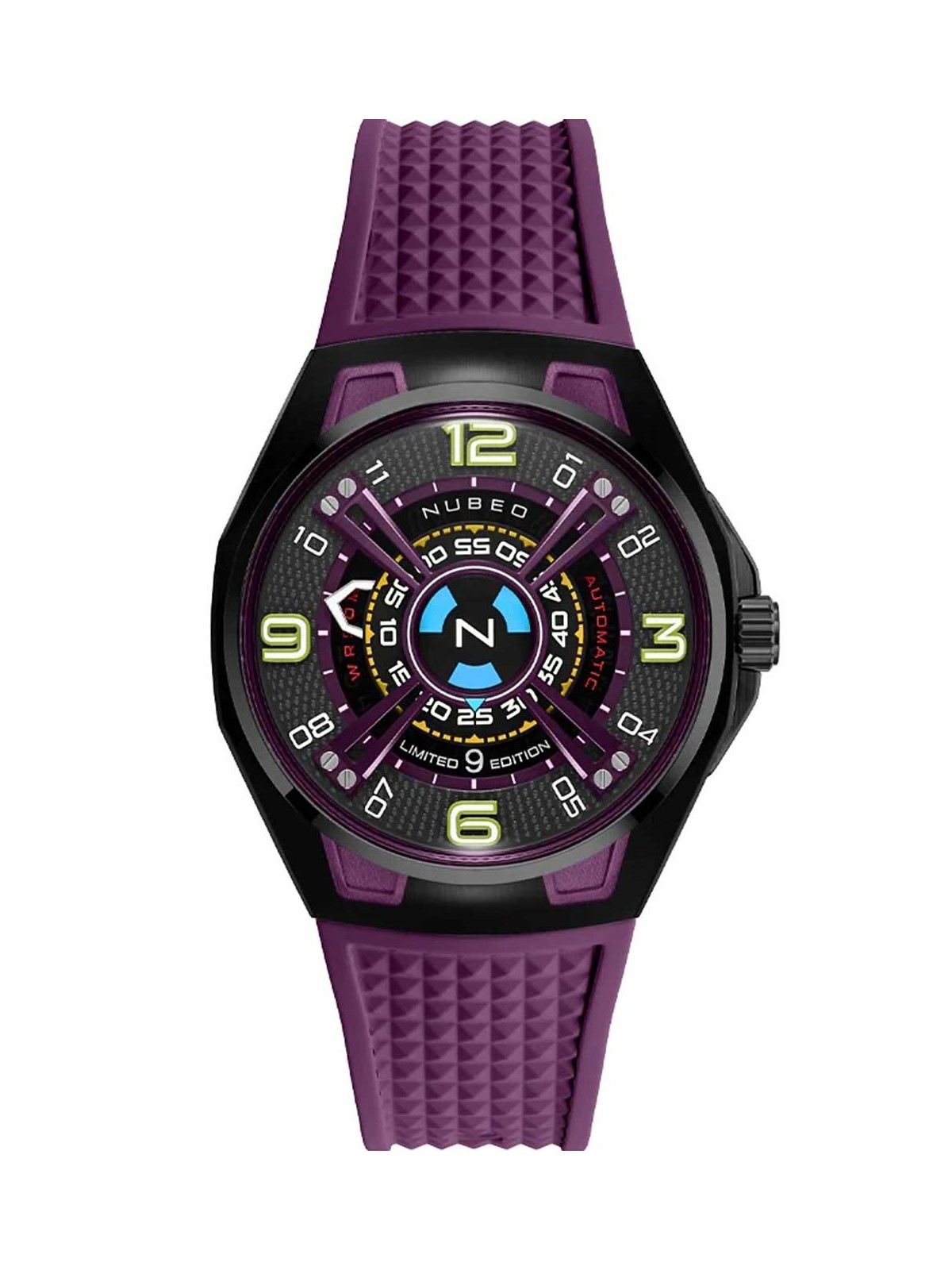 orologio uomo Nubeo NB-6094-05 Mens Watch OAO Automatic Limited Edition 44mm 5ATM