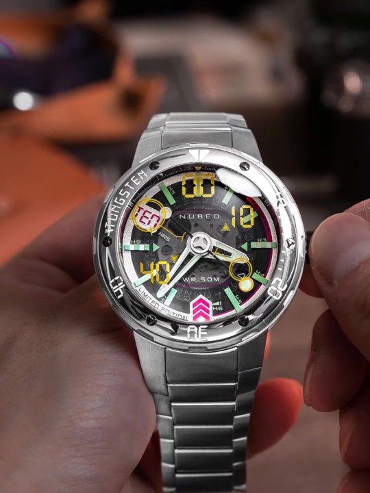 orologio uomo Nubeo NB-6090-11 Mens Watch Mariner 9 Automatic Limited Edition 50mm 5ATM