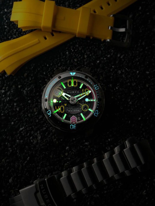 orologio uomo Nubeo NB-6090-11 Mens Watch Mariner 9 Automatic Limited Edition 50mm 5ATM