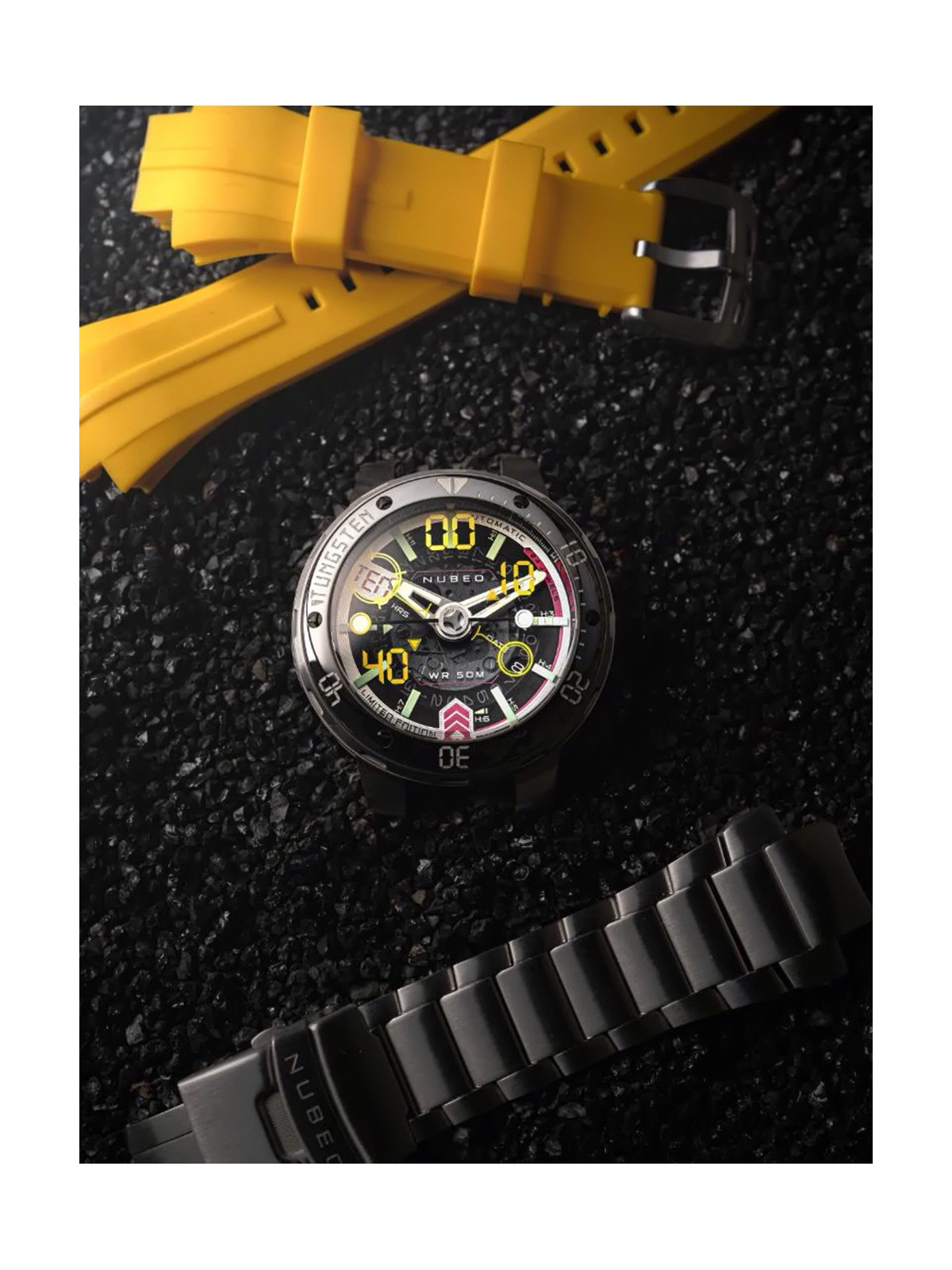 orologio uomo Nubeo NB-6090-11 Mens Watch Mariner 9 Automatic Limited Edition 50mm 5ATM