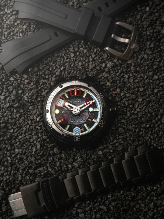 orologio uomo Nubeo NB-6090-22 Mens Watch Mariner 9 Automatic Limited Edition 50mm 5ATM