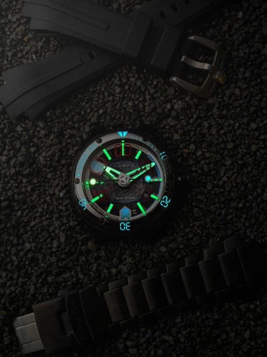 orologio uomo Nubeo NB-6090-22 Mens Watch Mariner 9 Automatic Limited Edition 50mm 5ATM