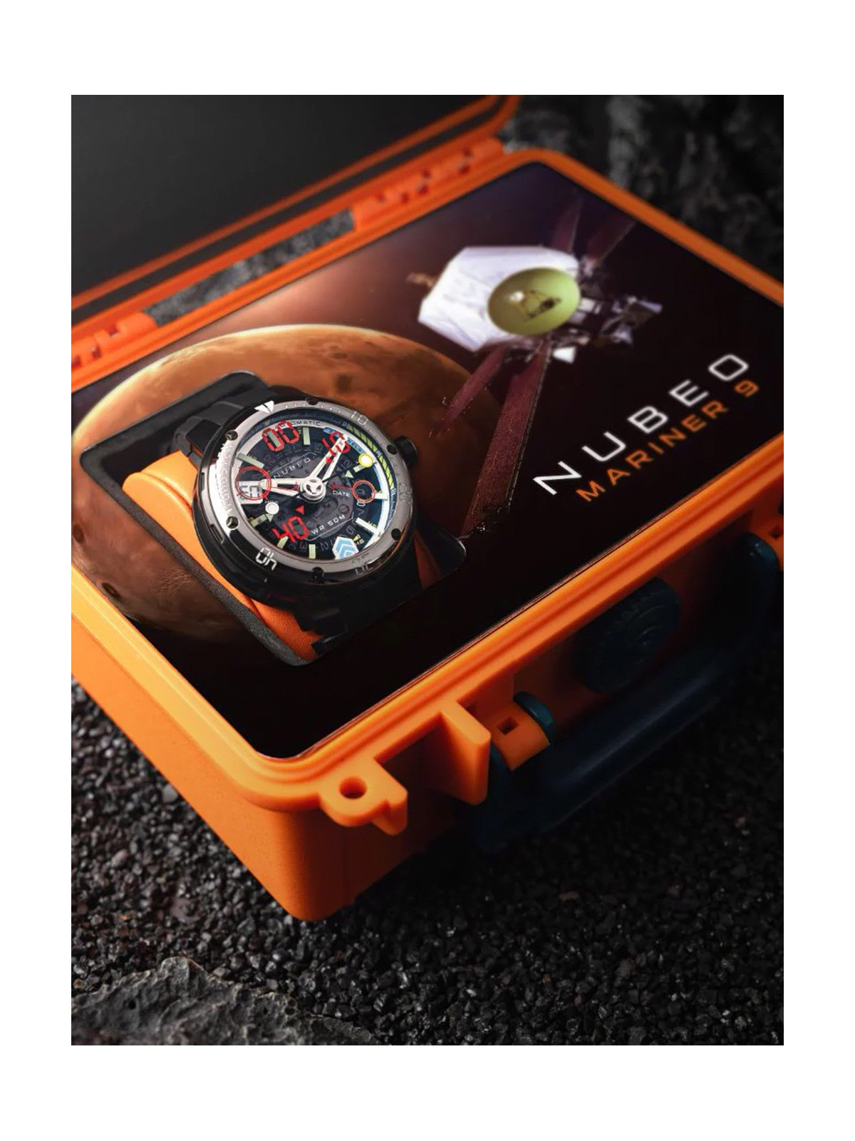 orologio uomo Nubeo NB-6090-22 Mens Watch Mariner 9 Automatic Limited Edition 50mm 5ATM