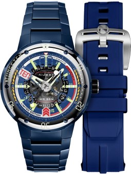 orologio uomo Nubeo NB-6090-33 Mens Watch Mariner 9 Automatic Limited Edition 50mm 5ATM