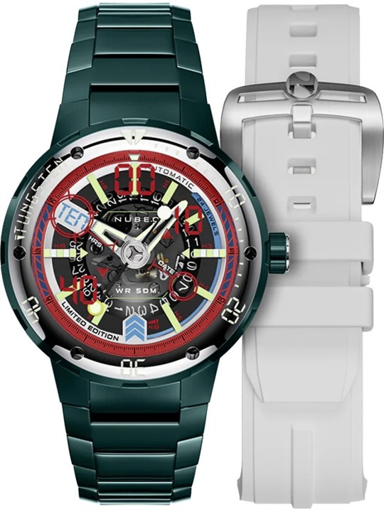 orologio uomo Nubeo NB-6090-44 Mens Watch Mariner 9 Automatic Limited Edition 50mm 5ATM