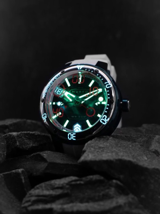 orologio uomo Nubeo NB-6090-44 Mens Watch Mariner 9 Automatic Limited Edition 50mm 5ATM