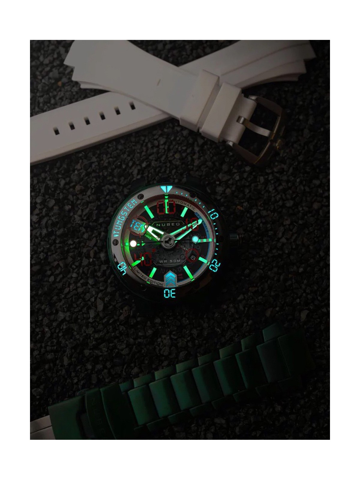 orologio uomo Nubeo NB-6090-44 Mens Watch Mariner 9 Automatic Limited Edition 50mm 5ATM