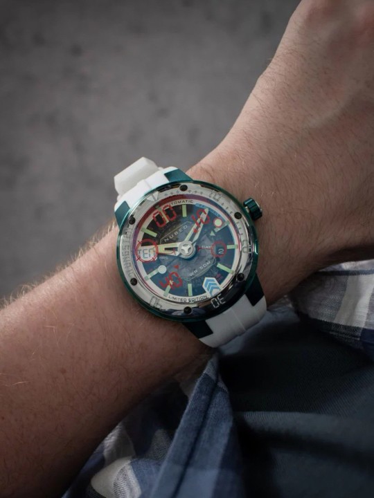 orologio uomo Nubeo NB-6090-44 Mens Watch Mariner 9 Automatic Limited Edition 50mm 5ATM