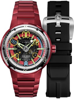orologio uomo Nubeo NB-6090-55 Mens Watch Mariner 9 Automatic Limited Edition 50mm 5ATM