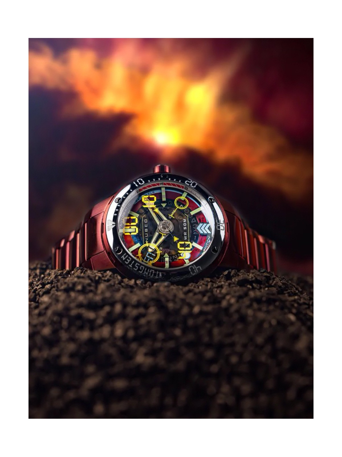 orologio uomo Nubeo NB-6090-55 Mens Watch Mariner 9 Automatic Limited Edition 50mm 5ATM