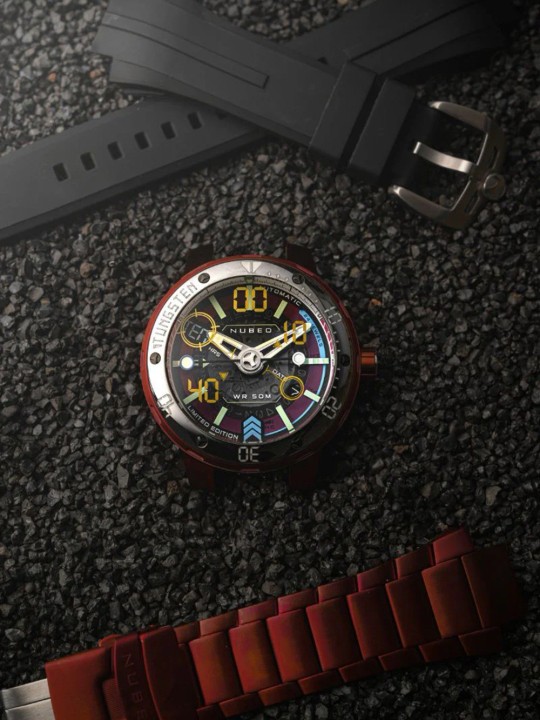 orologio uomo Nubeo NB-6090-55 Mens Watch Mariner 9 Automatic Limited Edition 50mm 5ATM