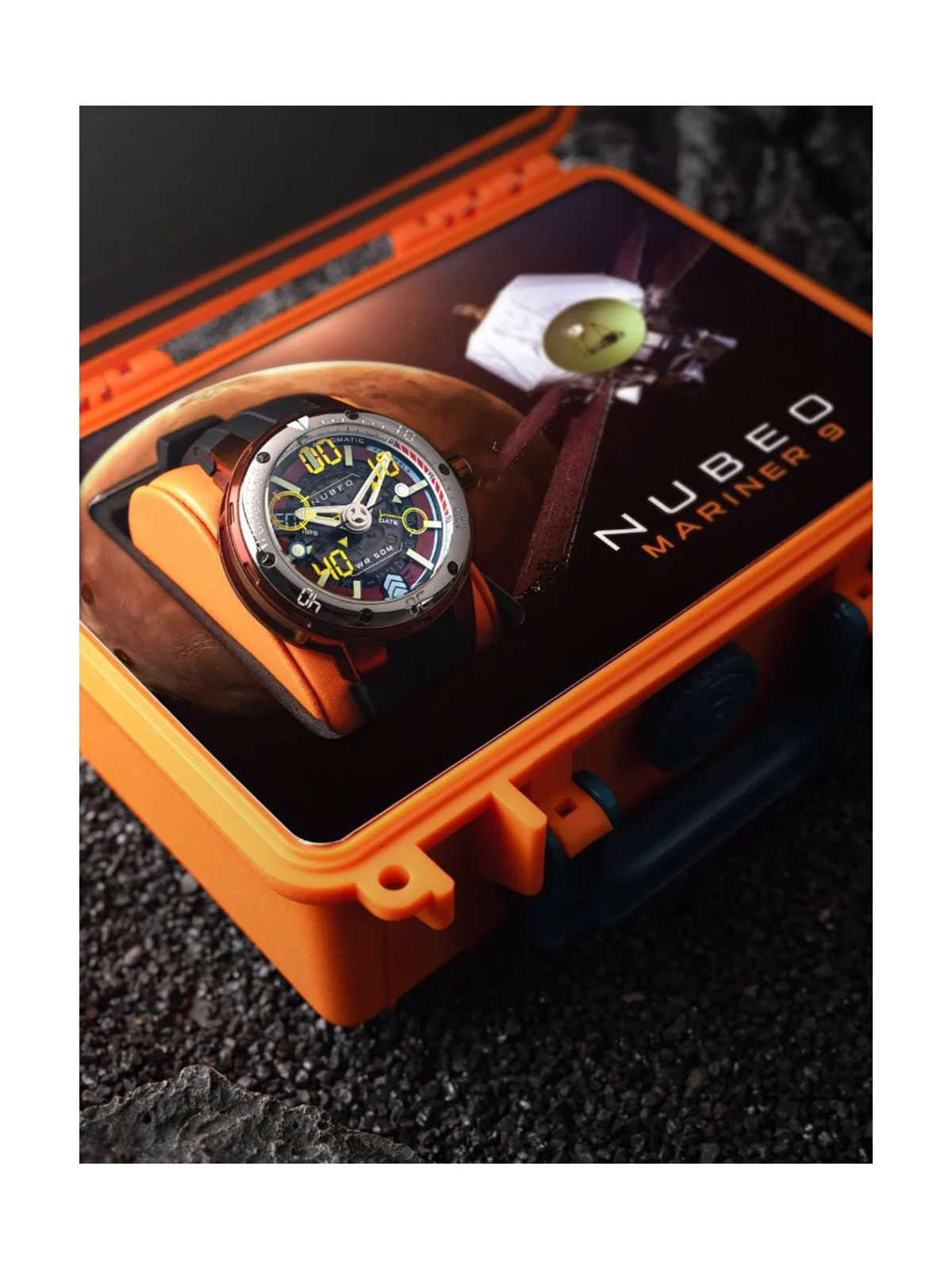 orologio uomo Nubeo NB-6090-55 Mens Watch Mariner 9 Automatic Limited Edition 50mm 5ATM