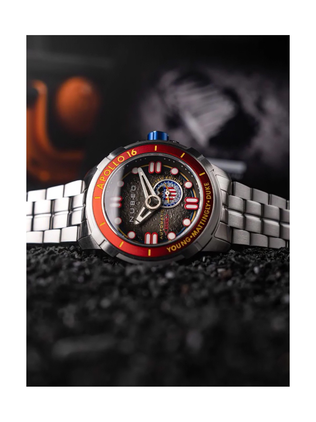 orologio uomo Nubeo NB-6093-33 Mens Watch Apollo 55th Automatic Limited Edition 48mm 20ATM