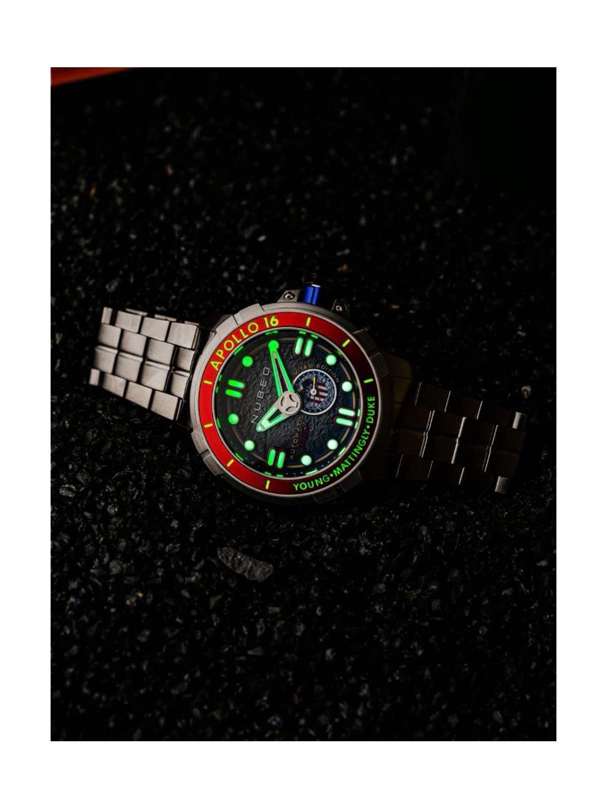 orologio uomo Nubeo NB-6093-33 Mens Watch Apollo 55th Automatic Limited Edition 48mm 20ATM