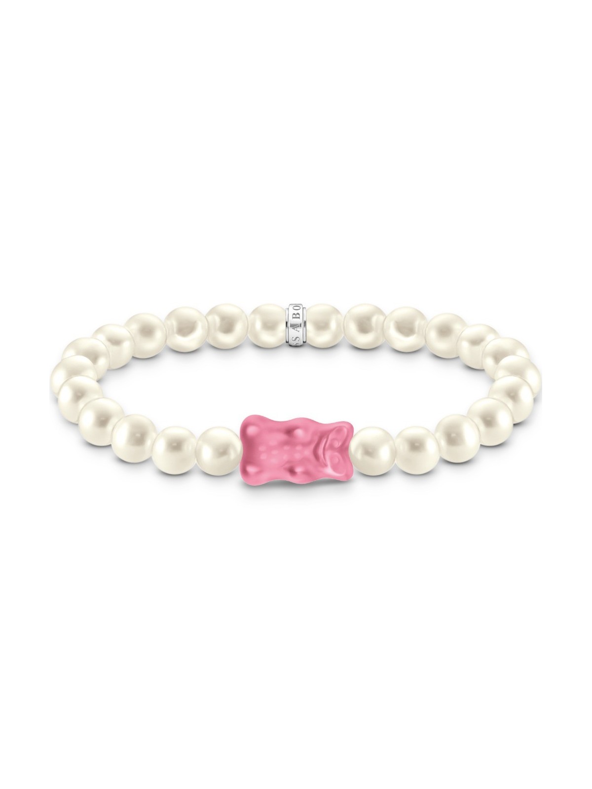 bracciale donna Thomas Sabo A2154-082-9-L15 Gold Bears Pearl Bracelet pink 15 cm