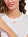 collana donna Thomas Sabo KE2207-082-9-L45V Link Chain with Pearls and pink Gold Bears Pendant 40-45 cm Ladies