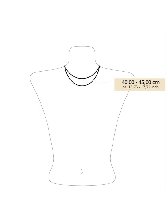 collana donna Thomas Sabo KE2210-051-9-L45V Silver Necklace with pink Zirconia Pendant 40-45 cm Ladies