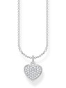 collana donna Thomas Sabo KE2046-051-14-L38V Silver Pavé Heart Necklace 36-38 cm Ladies