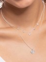 collana donna Thomas Sabo KE2046-051-14-L38V Silver Pavé Heart Necklace 36-38 cm Ladies