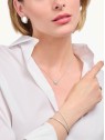 collana donna Thomas Sabo KE2277-051-14-L45V Silver Heart Necklace with Zirconia 40-45 cm Ladies