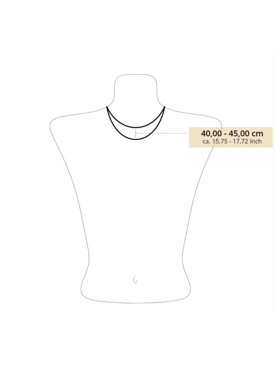 collana donna Thomas Sabo KE2275-001-21-L45V Silver Snake Necklace 4mm 40-45 cm Ladies
