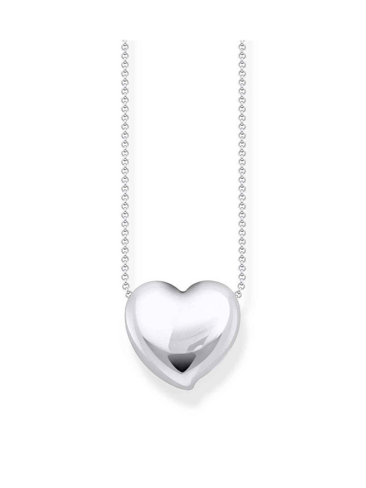 collana donna Thomas Sabo KE2276-001-21-L45V Bold - Silver Necklace with Pendant in Heart Shape 40-45 cm Ladies