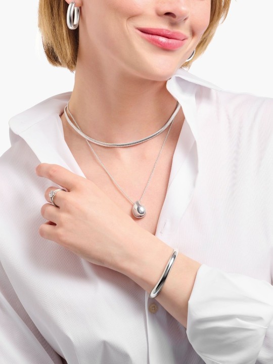 collana donna Thomas Sabo KE2281-001-21-L50V Bold - Silver Necklace with Pendant drop-shaped 40-45 cm Ladies