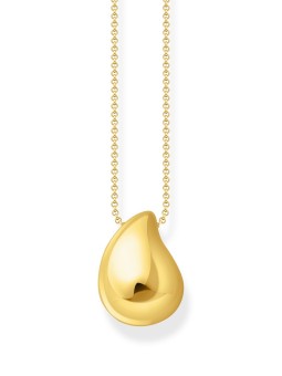 collana donna Thomas Sabo KE2281-413-39-L50V Bold - Gold-plated Necklace with Pendant drop-shaped 40-45 cm Ladies