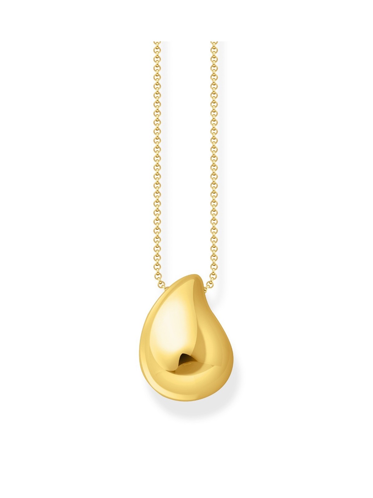 collana donna Thomas Sabo KE2281-413-39-L50V Bold - Gold-plated Necklace with Pendant drop-shaped 40-45 cm Ladies