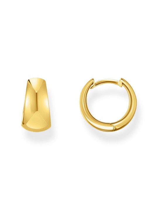 orecchini donna Thomas Sabo CR740-413-39 Bold - Gold-plated Trapeze Hoop Earrings 12 mm Ladies