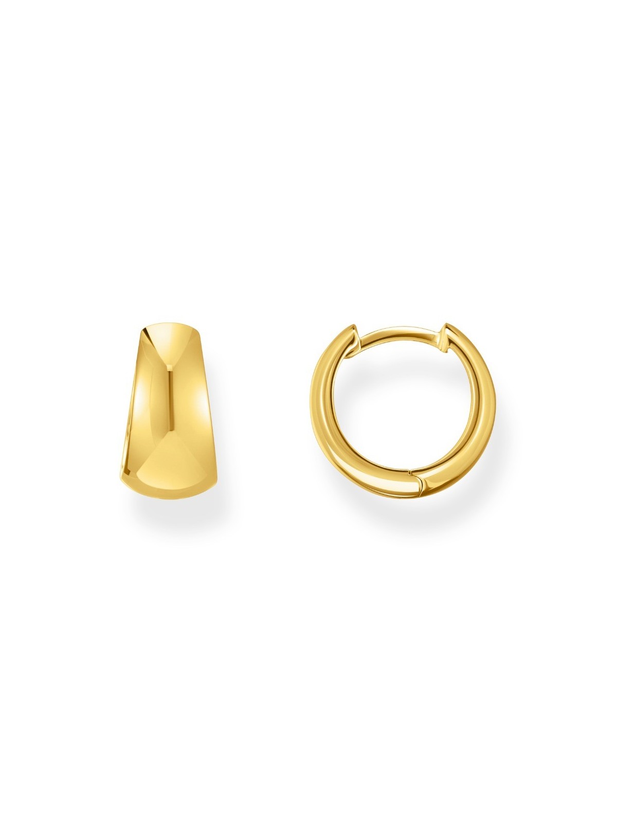 orecchini donna Thomas Sabo CR740-413-39 Bold - Gold-plated Trapeze Hoop Earrings 12 mm Ladies