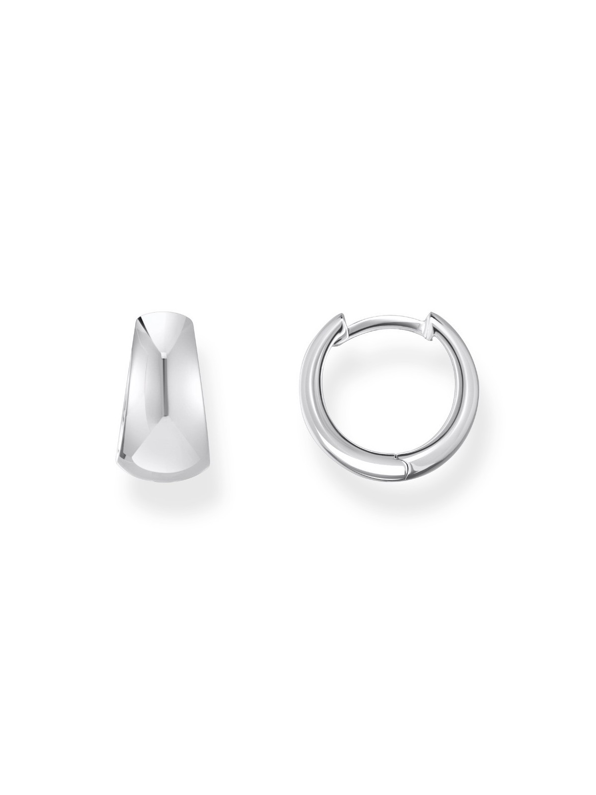 orecchini donna Thomas Sabo CR740-001-21 Bold - Silver Trapeze Hoop Earrings 12 mm Ladies