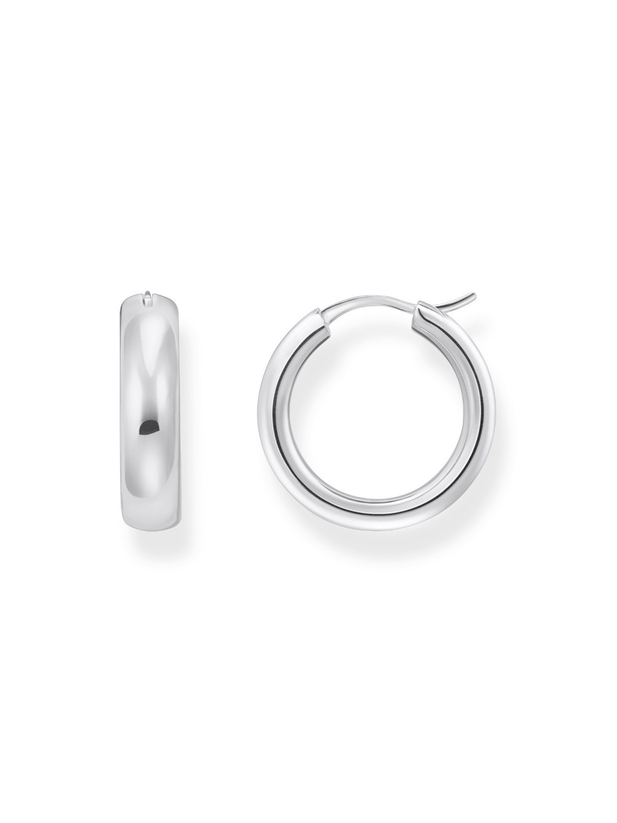 orecchini donna Thomas Sabo CR746-001-21 Bold - Silver Hoop Earrings 19,5 mm Ladies
