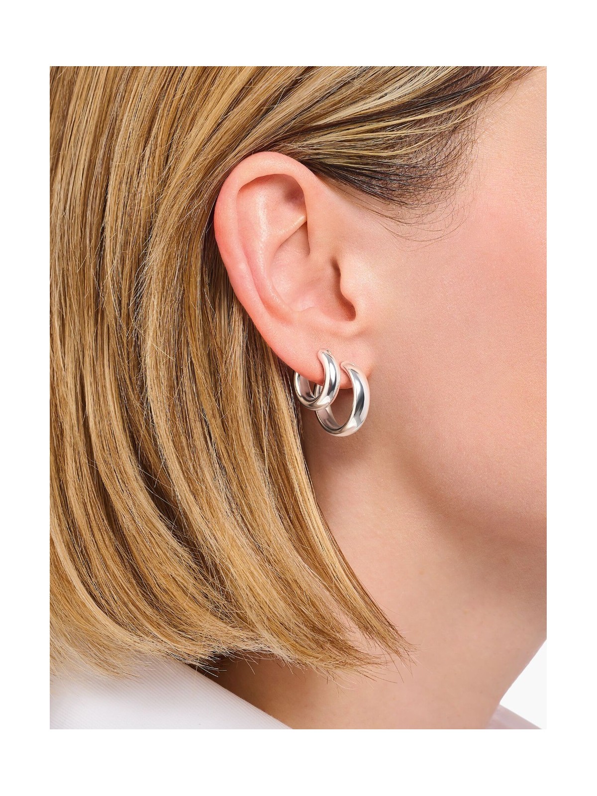 orecchini donna Thomas Sabo CR746-001-21 Bold - Silver Hoop Earrings 19,5 mm Ladies