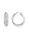 orecchini donna Thomas Sabo CR738-001-21 Bold - Silver Hoop Earrings 27,0 mm Intertwined design Ladies
