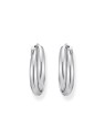 orecchini donna Thomas Sabo CR738-001-21 Bold - Silver Hoop Earrings 27,0 mm Intertwined design Ladies